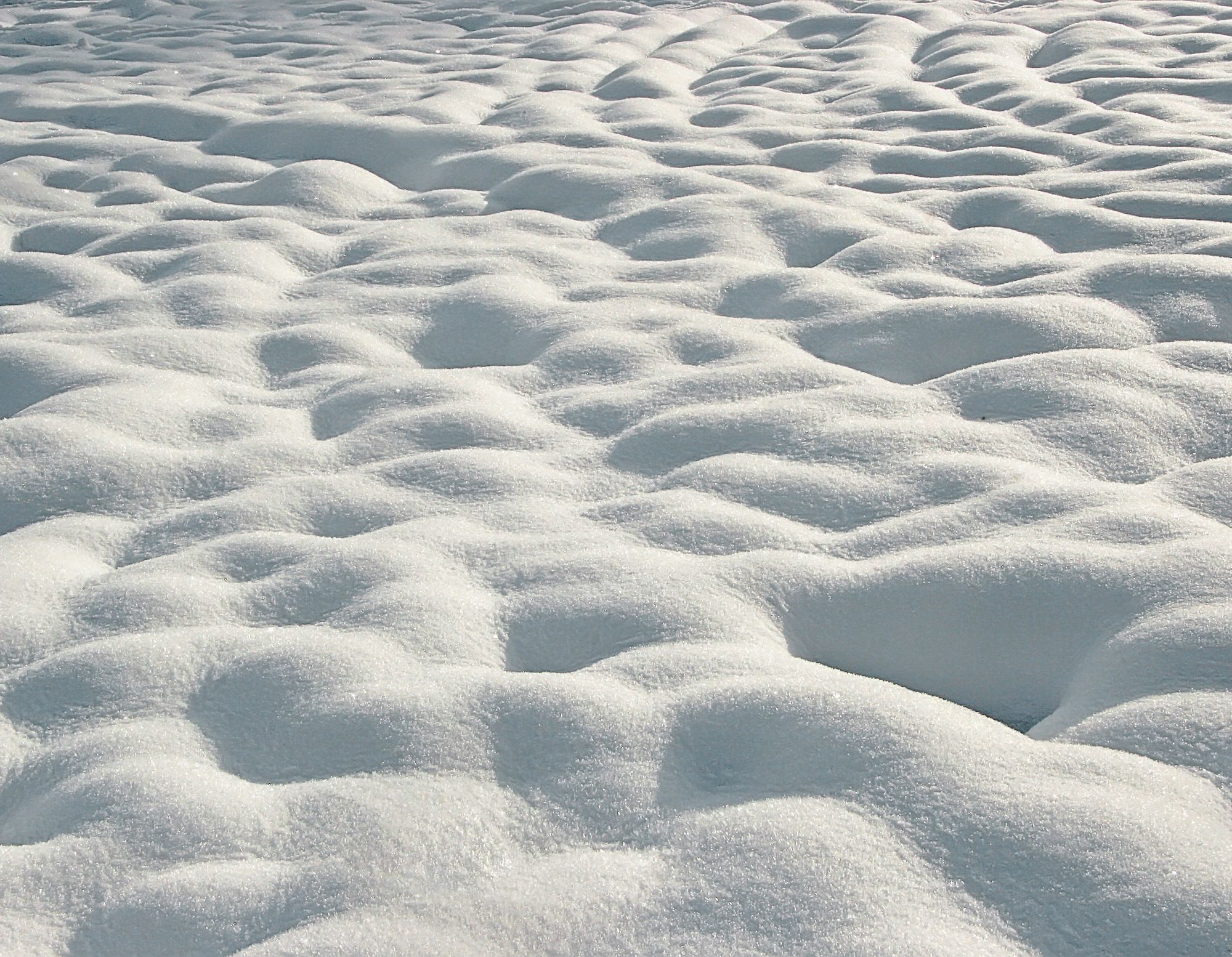 La metamorfosis de la nieve depositada en el suelo